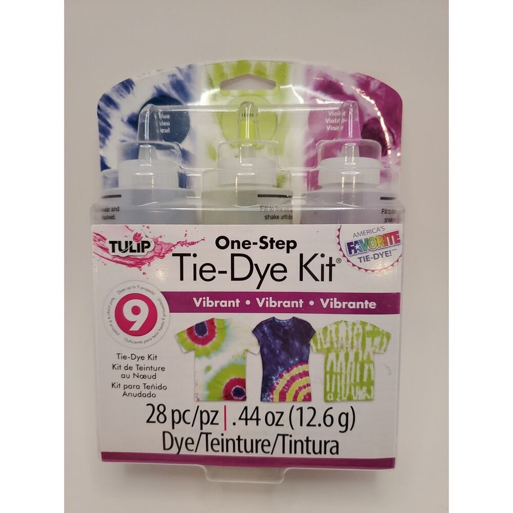 Tulip One-Step Tie-Dye Kit-Vibrant 28pc new